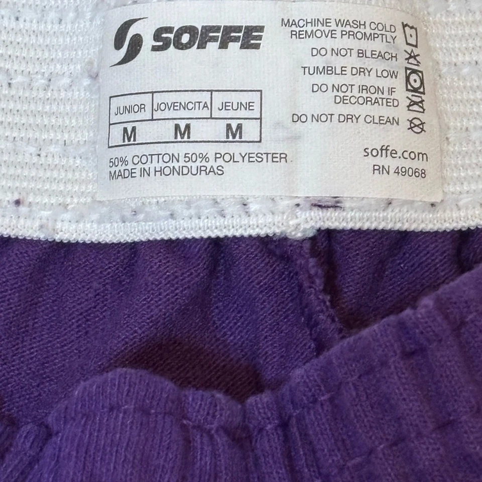 SOFFE Purple Athletic Shorts Sz Medium Foto 3 de 4