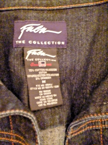 Jeansjacke Schwarz Gr. M Kurzjacke Fubun (?) Collection Denim - Bild 6 von 6