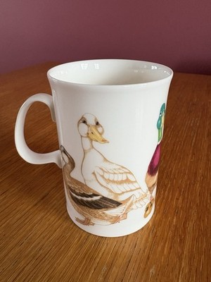 Dunoon Mud Larks Ducks Becher Cherry Denman Design Made In England Fine China sehr guter Zustand