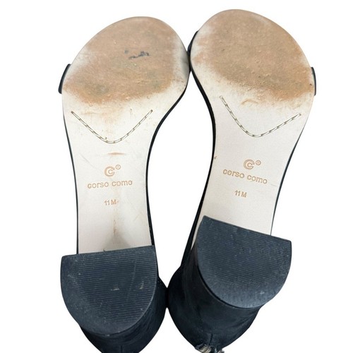 Corso Como Damenschuhe Knöchelriemen klobig Blockabsatz offene Zehenpartie Leder Größe 11 - Bild 16 von 17
