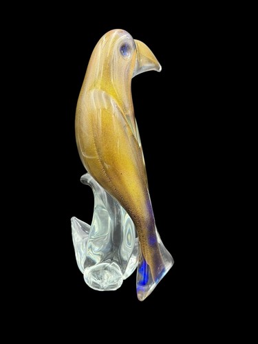 Murano Glass Toucan Sculpture - Large 13 1/2" Art Glass Bird Collectible - Picture 7 of 12