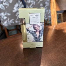 VERA WANG Embrace Green Tea Pear Bloosom 0.33 oz EDT Perfume Rollerball NIB