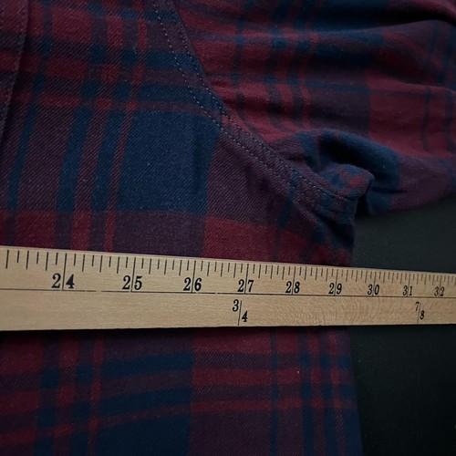 Faded Glory Hemd Herren 2XL 50-52 kariert Flanell Langarm Outdoor Baumwolle - Bild 4 von 5
