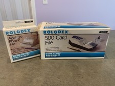 Vtg ROLODEX 500 CARD FILE CS24 NEW And Refill Pack NEW