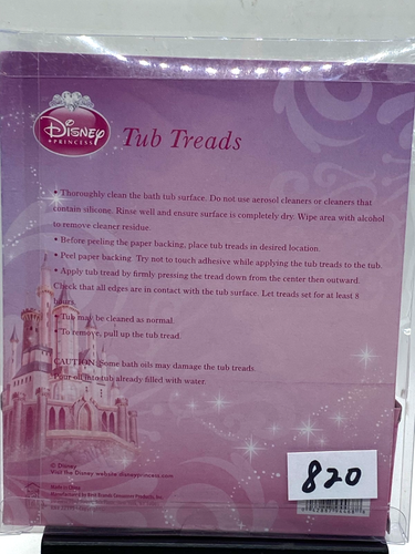 Disney Princess Tub Treads new package with 5 nonslip safety treads. - Picture 5 of 5