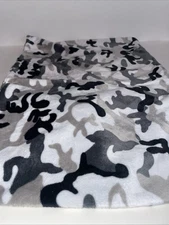 My Minky Obsession Travel Pillowcase Grey Black White Camo