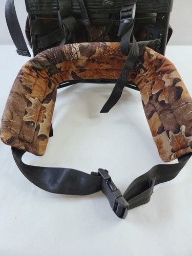 Fieldline Cloth Brown Woods Camo PEAK 1 Colman Plastic Framed Two Piece Backback - Picture 13 of 18