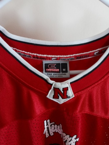 Nebraska Cornhuskers Colosseum #1 Football Jersey Shirt Medium M Huskers Red - Picture 4 of 15