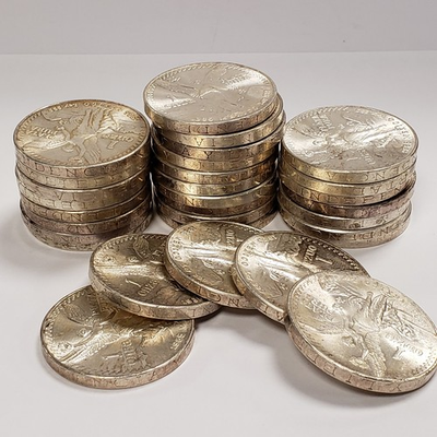 #ad 1985 Mo Mexico Libertad Onza 1 oz .999 Silver BU Original Luster U2943 STOCK $99.95