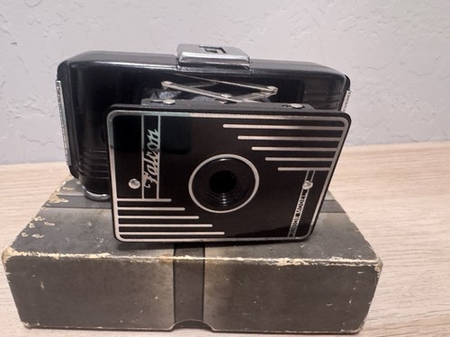 Vintage Falcon Junior Model Faltkamera - 127 Film - Originalverpackt mit Papieren - Bild 3 von 16