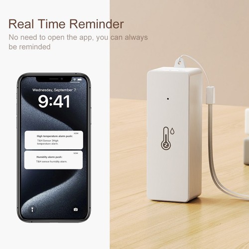 For TUYA Smart Humidity Sensor Indoor Thermometer Home Comfort Control - Picture 10 of 11
