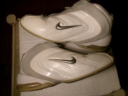 De colección 2002 Nike Air Max Duncan II Blanco Plata 302909-101 Hombres 12 Tim Duncan - Imagen 17 de 17