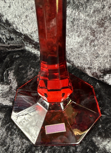 Candelabro Marquis by Waterford rosso a 3 bracci ~ ~ nuovo con scatola - Foto 3 di 7