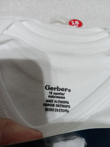 Gerber Baby Unisex Strampler Größe 18 Monate Weiß 4er Pack Kurzarm Bodys - Bild 8 von 8