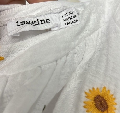 Imagine NWT girls size 16 lined skirt And Blouse top set White Sunflower - Picture 4 of 15