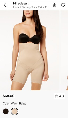 ❤Neu mit Etikett Miracle Suit Sofort Bauchdeckenstraffung Extra Fest Hohe Taille Oberschenkel Schlanker Beige S - Bild 10 von 11
