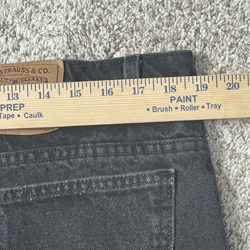 Vintage Levis 505 Jeans Men 38x32 Black Orange Tab Denim Straight 90s USA EUC - Picture 6 of 8