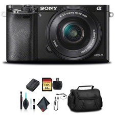 Sony Alpha a6000 Mirrorless Digital Camera + 16-50mm Lens Starter Bundle 02