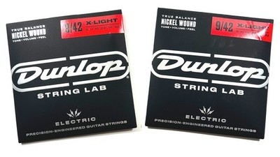 Dunlop Guitar Strings 2 sets Electric Nickel Wound Light 09-42 String Lab