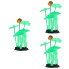  3 Pieces Aquarium-zubehör Silikonaquariumdekor Aquarienversorgung