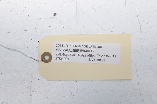 2015-2018 JEEP RENEGADE REAR DIFFERENTIAL AXLE CARRIER WIRE WIRING HARNESS OEM - Picture 5 of 5