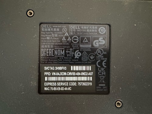 Dell Docking Station WD19S -180w - Photo 3/5