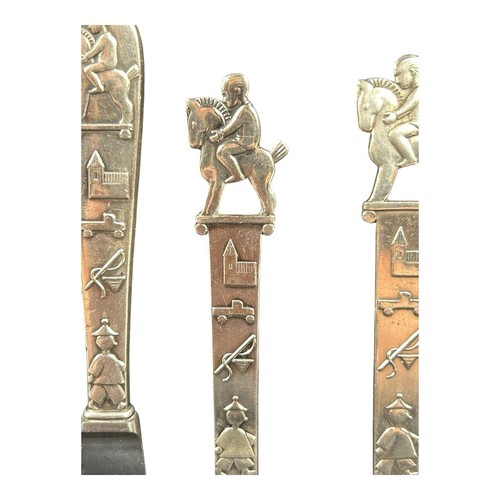 Vintage Carl Cohr Denmark Sterling Silver Baby Child Fork Knife Spoon Set - Picture 9 of 16