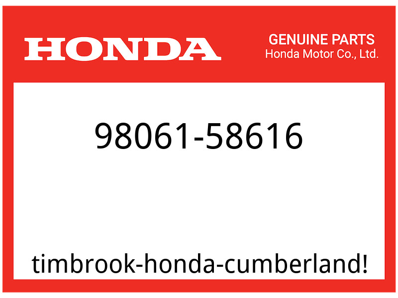 Honda OEM Part 98061-58616 SPARK PLUG DPR8Z NGK