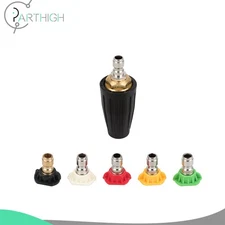 1/4" 4.0 GPM High Pressure Washer Rotating Turbo Nozzle Spray Tip 3000 PSI Black