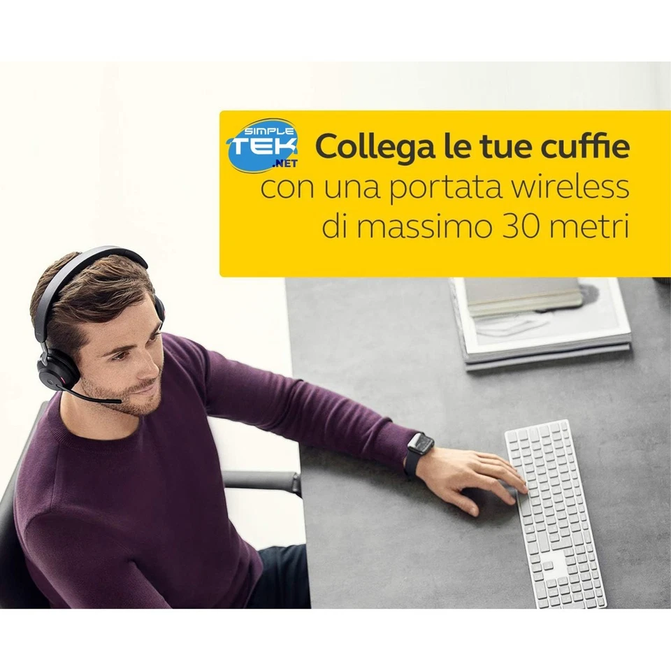 JABRA LINK 370 USB KEY TO BLUETOOTH ADAPTER FOR HEADPHONES PAIRING EVOLVE - Image 2 of 4