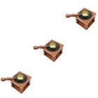 3 Sets Fire Paint Stove Travel Melting and Spoon Wood Sealing Wax