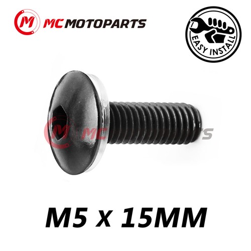 BLACK Windscreen Bolt Kit M5 For Suzuki GSXR150 GSX250R GSXR600 - Picture 3 of 3