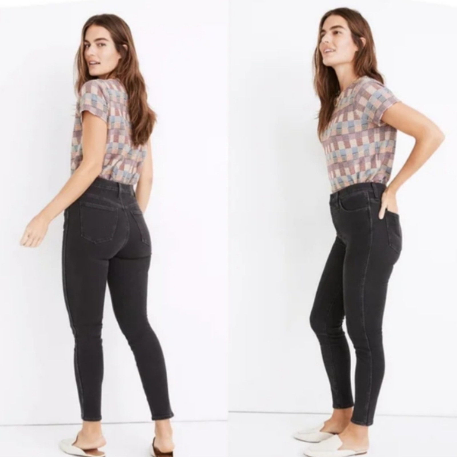 Madewell 10-Inch High-Rise Skinny Jeans Starkey Wash Size 25 Stretch Denim