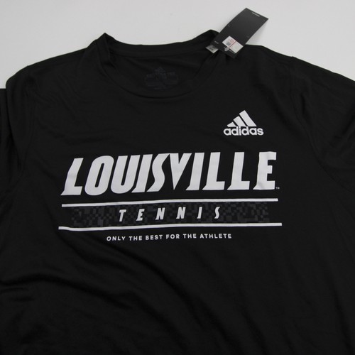 Louisville Cardinals adidas Aeroready Long Sleeve Shirt Men's Black New - Picture 4 of 4