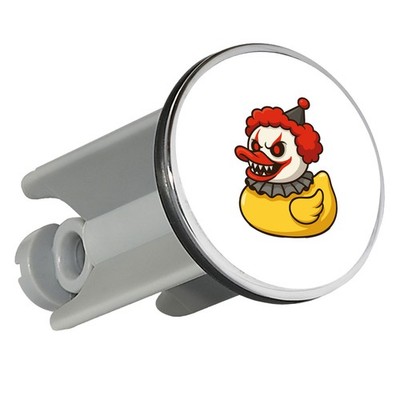 Waschbeckenstöpsel Quietscheente Horrorclown Gummiente Gruselclown Geschenkidee