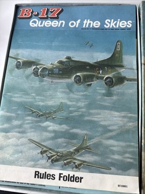 B-17 Queen of The Skies Unpunched Avalon Hill Ww2 Game SPI B 17
