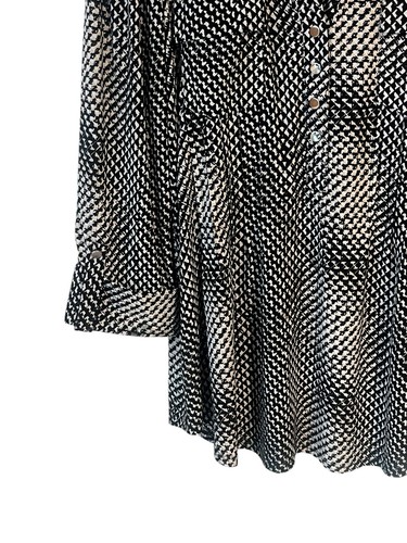 Cocomo Blouse Womens Size Medium 3/4 Sleeve Half Button V-Neck Top Pockets NWT - Bild 4 von 10