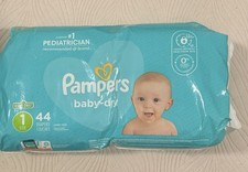 Pampers Baby Dry Diapers Size 1, 44 Count FREE SHIPPING   