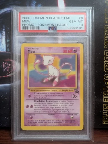 pokemon mew #8 2000 blackstar promo psa 10 (non-holo)