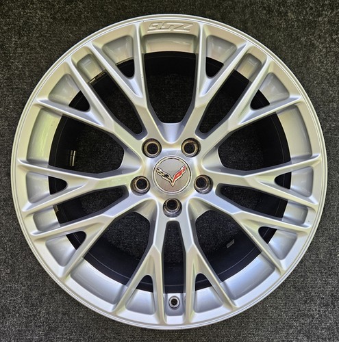 Chevrolet Chevy Corvette C7 Z06 Factory 19"x10" OEM 2015 - 2019 Front Silver Rim - Picture 1 of 13