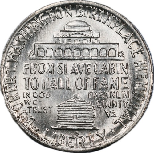 1946-S PCGS MS65 Booker T. Washington Commemorative Half Dollar - Blast White - Picture 4 of 4