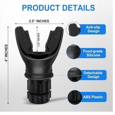 Breathing Trainer| 2 Black PCS Portable with Adjustable Resistance Settings.