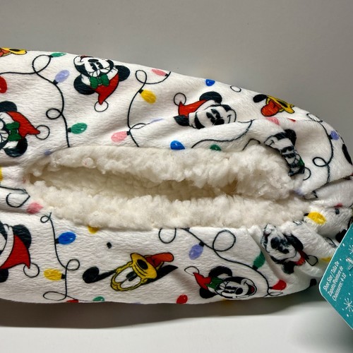 Disney Mickey Mouse Weihnachten Urlaub Hausschuhe Kuschelzehen Größe 4-10 Neu - Bild 10 von 12