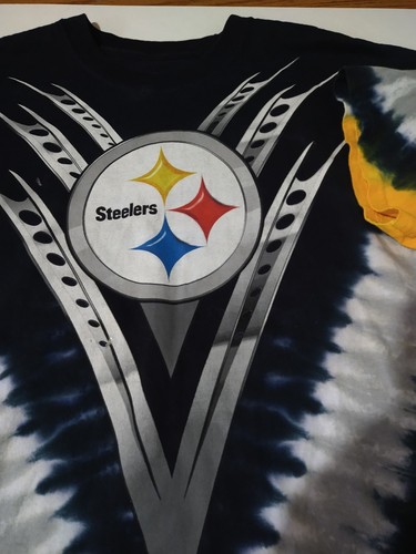 Camicia usata Majestic NFL Pittsburgh Steelers tie dye adulto grande ๐๐๐๐๐ - Foto 8 di 8