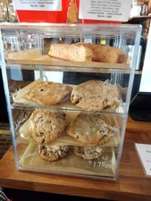 Pastry Display Case 4 Tier Acrylic Cookie Bakery Cake Bread Food Clear Show Box