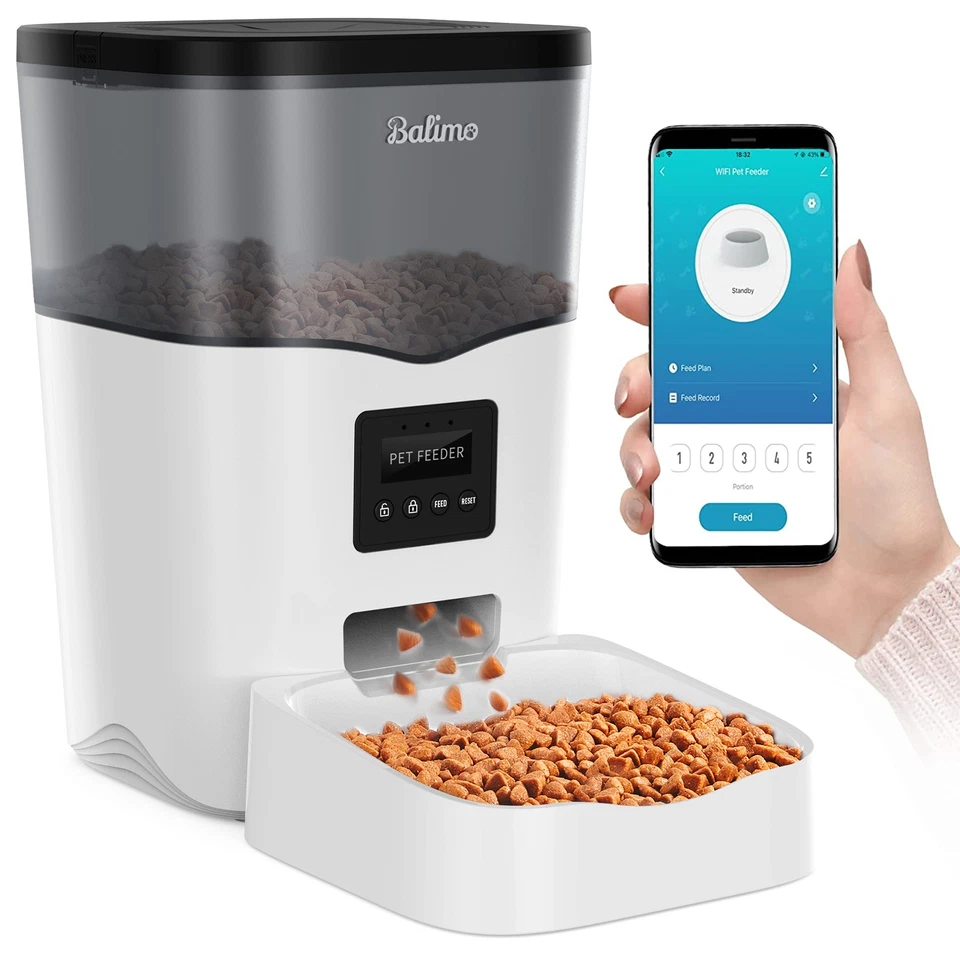 3L WLAN APP Futterautomat Katze Automatischer Futterspender für Katze und Hund - Bild 2 von 4