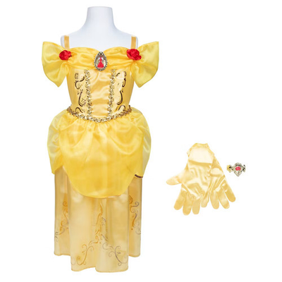 #ad Disney Princess Belle Majestic Dress with Bracelet and Gloves $9.00
