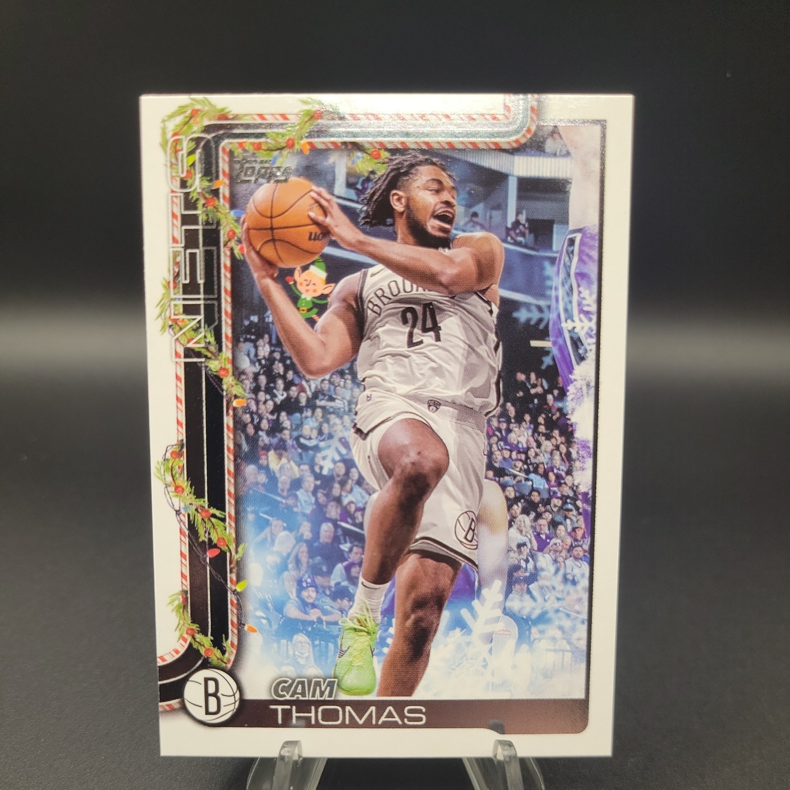 Cam Thomas 2025-26 Topps Holiday #HE-CT Hidden Elf CASE HIT Brooklyn Nets