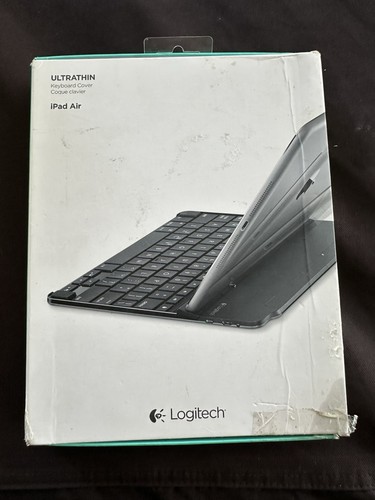 Logitech Ultrathin Apple iPad Air 2 Magnetic Clip On Keyboard Cover Case - Picture 1 of 4