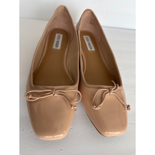 Steve Madden Celianna Ballet Pisos Desnudo Charol Corbata Puntera Cuadrada 9.5M - Imagen 1 de 9